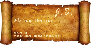 Jónap Dorina névjegykártya