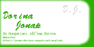 dorina jonap business card